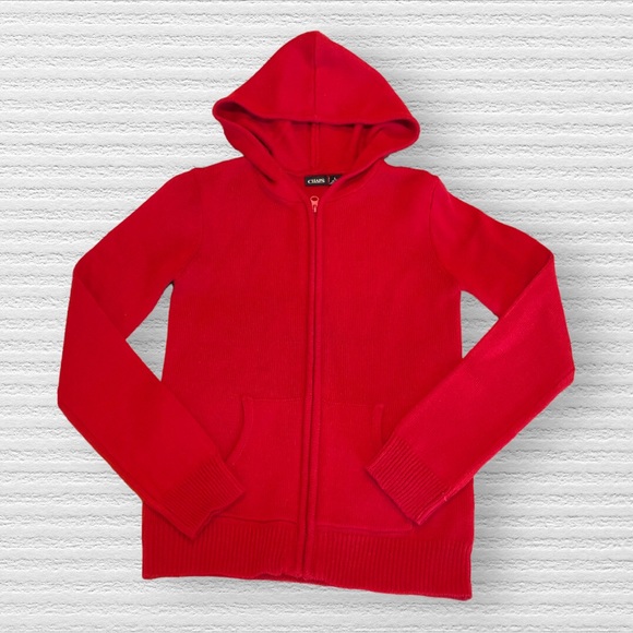 Chaps Knit Hooded Sweater - Picture 1 of 7